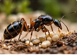 Ilustracja AI; nie potwierdza wyglądu Lasius niger